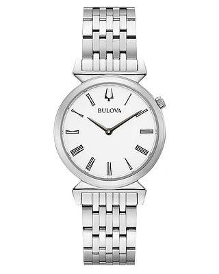 Bulova Regatta Silver White Dial 96L275