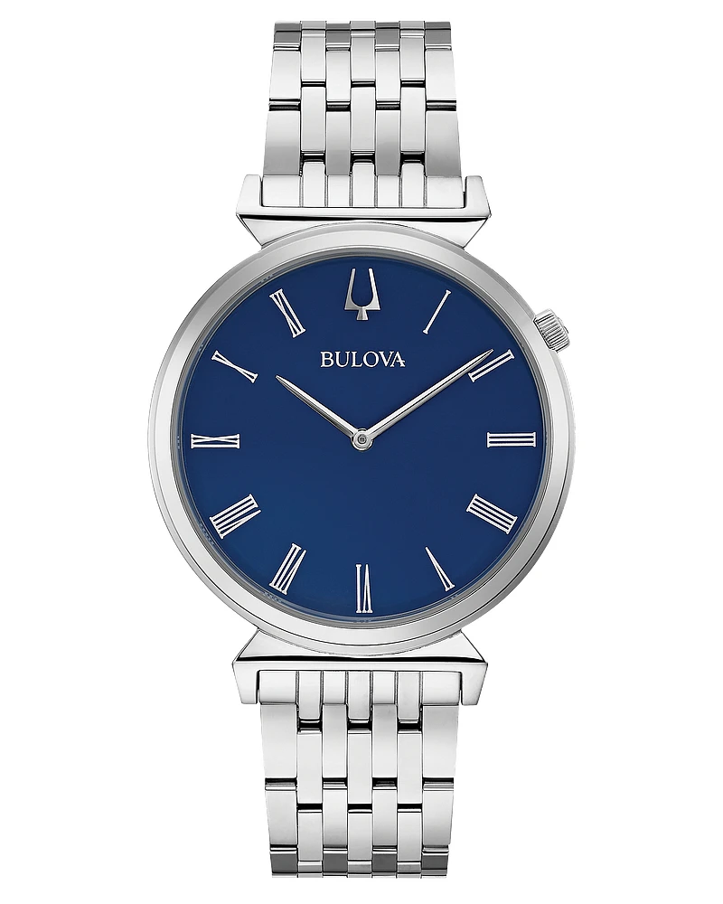 Bulova Regetta Silver Blue Dial 96A233