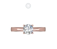 Solitaire Diamond Ring Four Prong