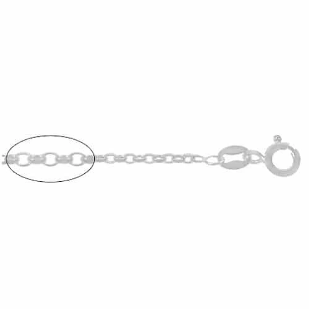 Sterling Silver, 1.5mm Anchor Chain
