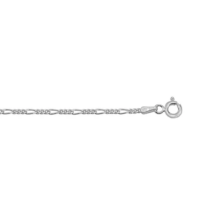 Sterling Silver, 1.7mm Figaro Chain