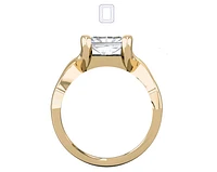 Solitaire Diamond Ring Rise Four Prong