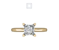 Solitaire Diamond Ring Four Prong Set