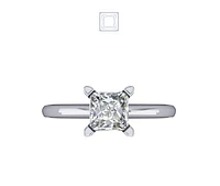 Solitaire Diamond Ring Four Prong Set