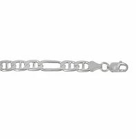 Sterling Silver, 5.5mm Figarucci Bracelet