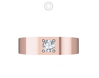 Solitaire Diamond Ring Bezel Set