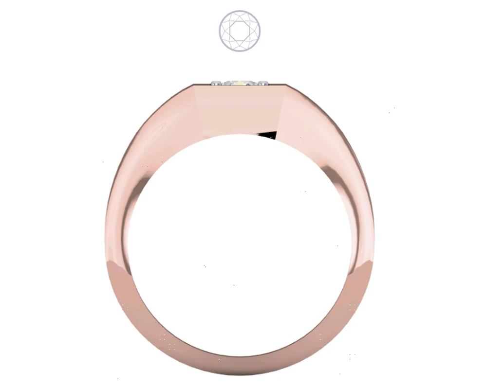 Solitaire Diamond Ring Bezel Set