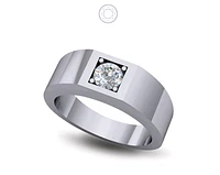 Solitaire Diamond Ring Bezel Set