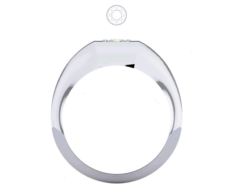 Solitaire Diamond Ring Bezel Set