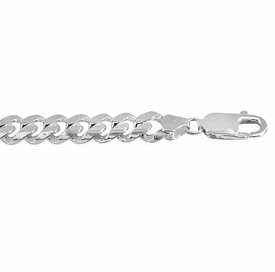 Sterling Silver, 6.2mm Miami Cuban Bracelet
