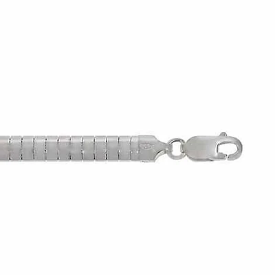 Sterling Silver, 3mm Omega Chain