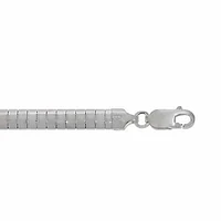 Sterling Silver, 3mm Omega Chain