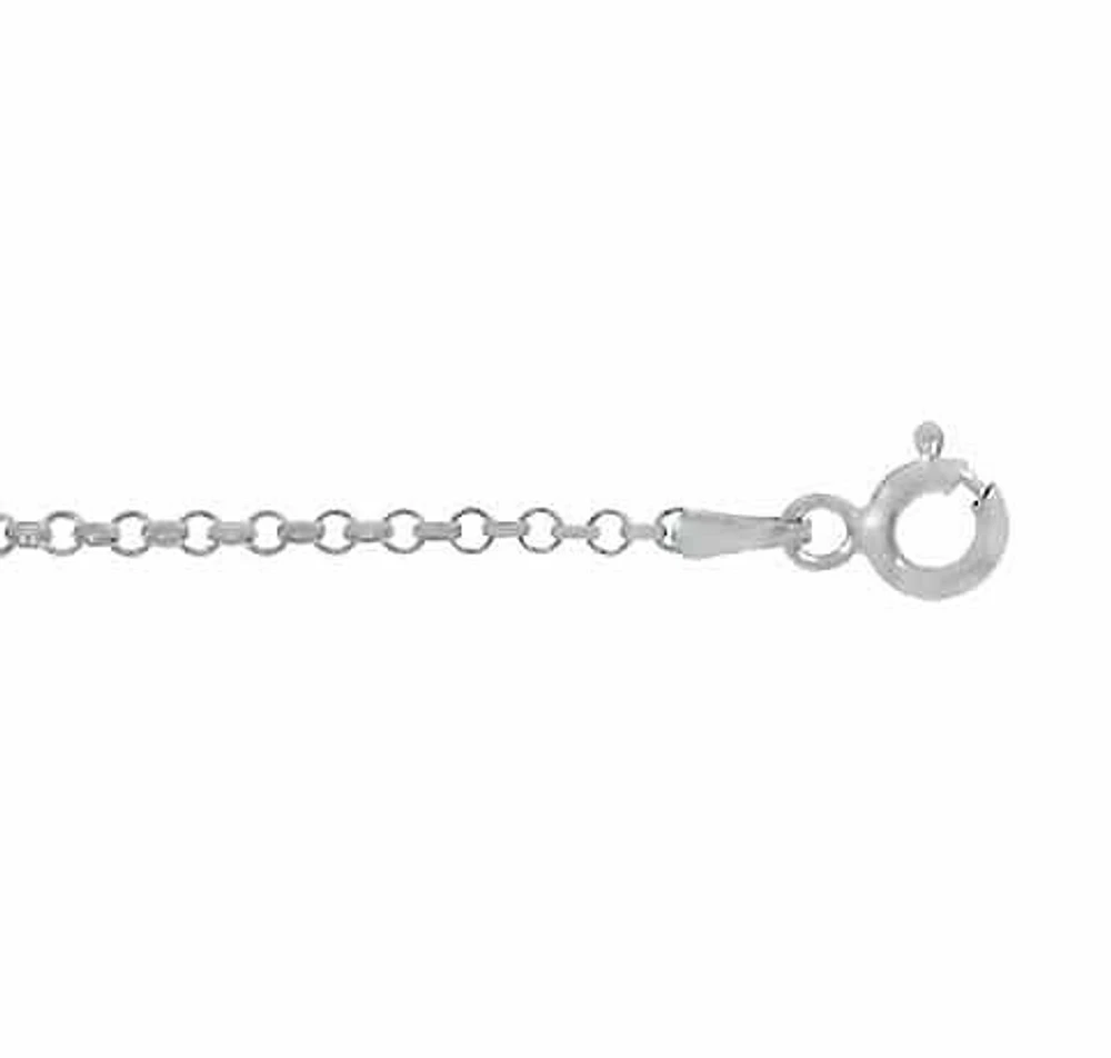 Sterling Silver, 2.3mm Rolo Chain