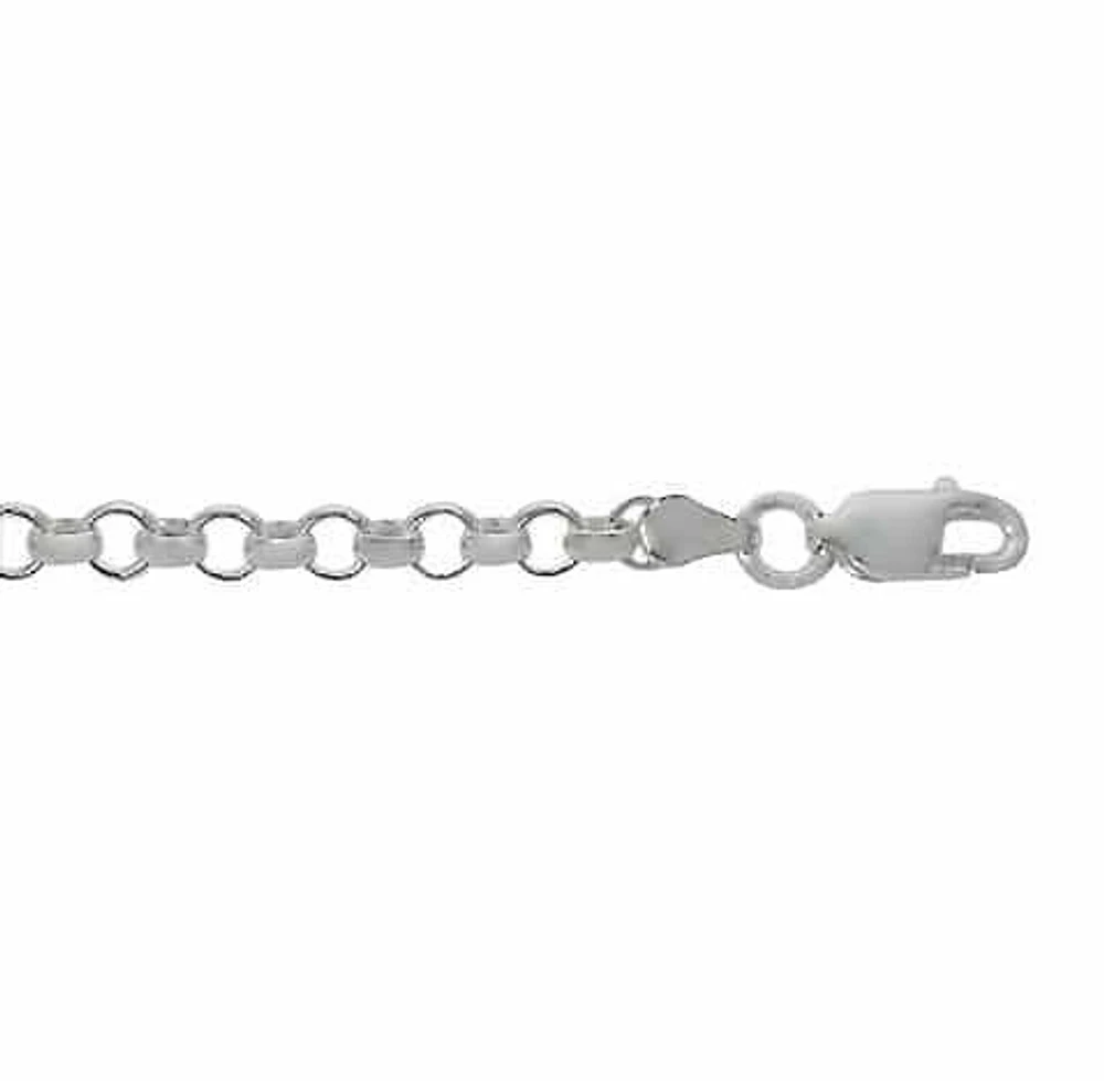 Sterling Silver, 5.9mm Rolo Chain