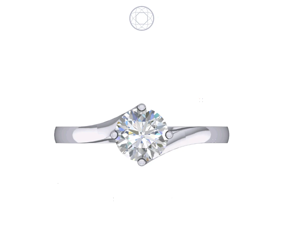 Solitaire Diamond Ring Trellis Set