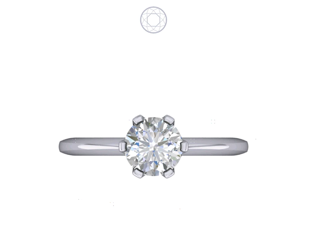 Solitaire Diamond Ring Claw Set