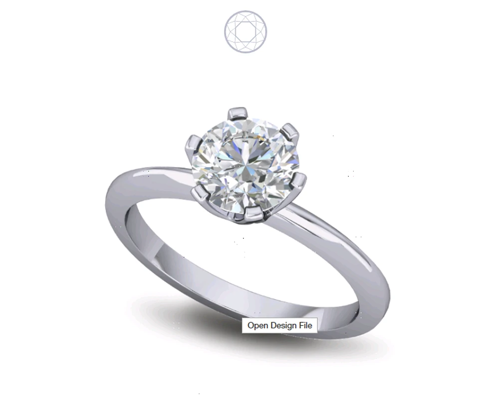 Solitaire Diamond Ring Claw Set