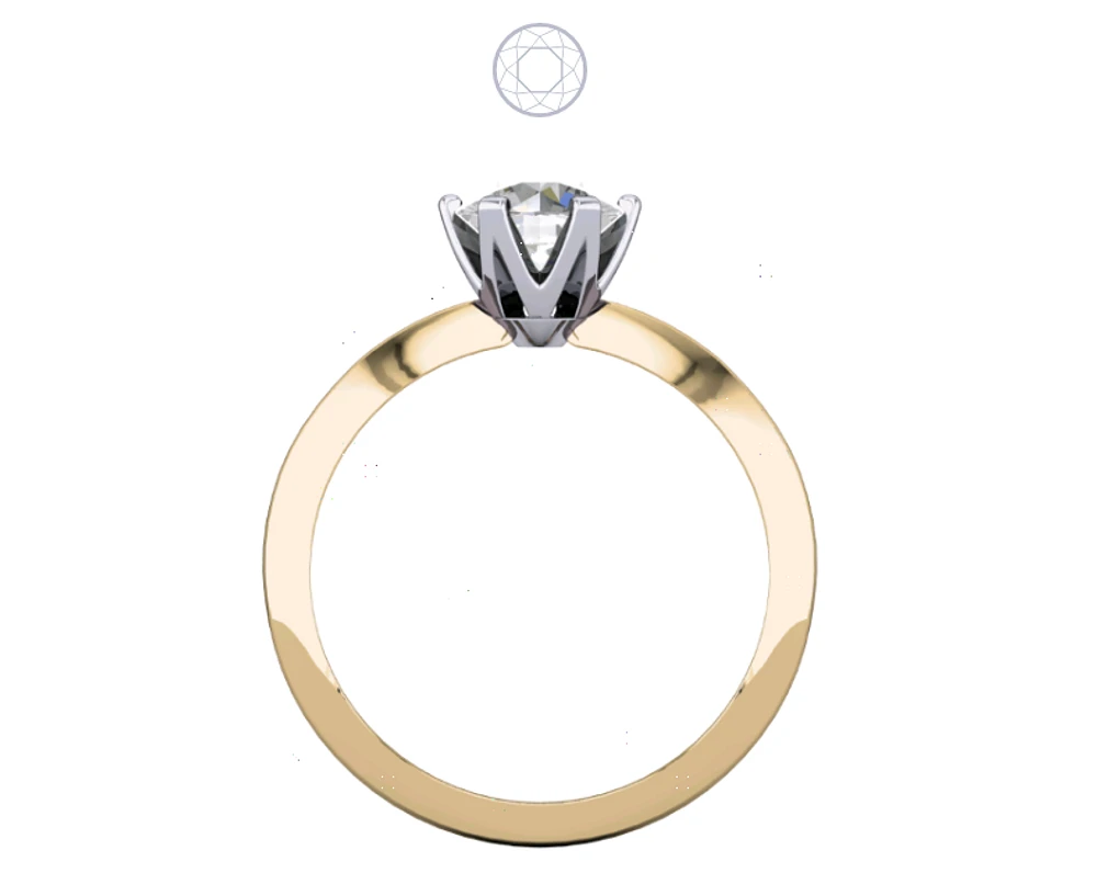 Solitaire Diamond Ring Claw Set