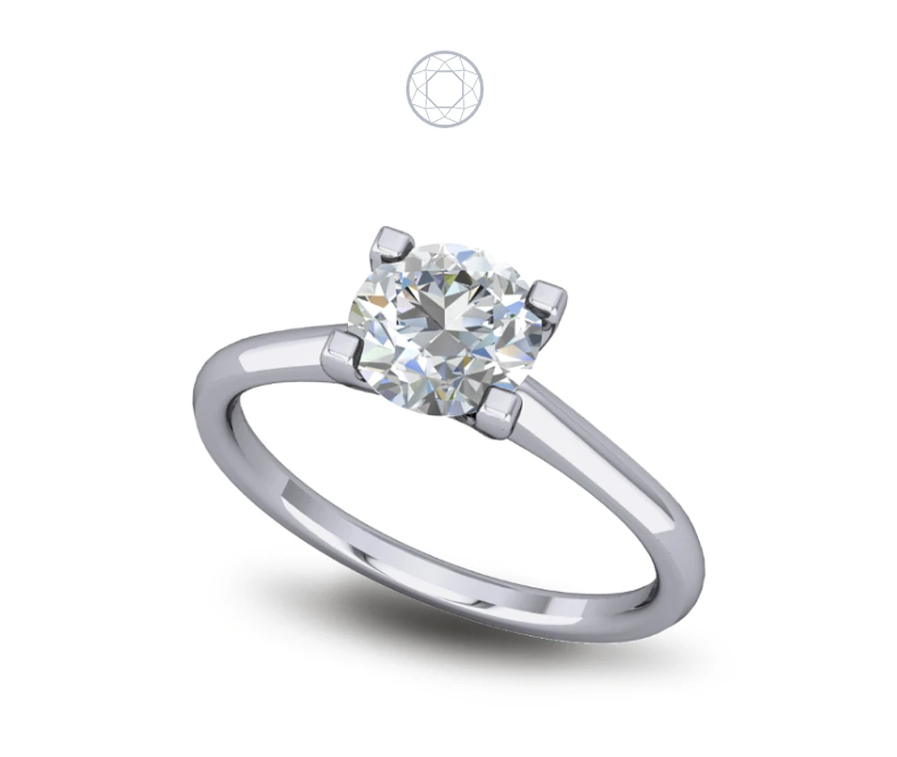 Solitaire Diamond Ring Claw Set