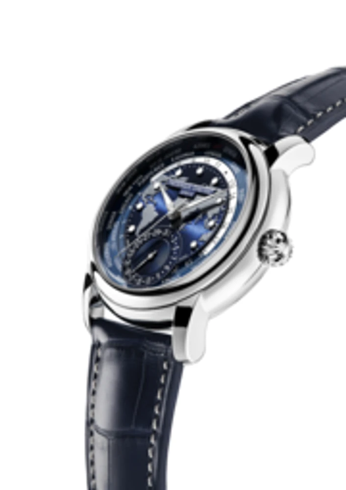 Classic Worldtimer Manufacture 42MM Blue Dial Automatic FC-718NWM4H6