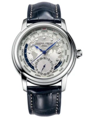 Classic Worldtimer Manufacture 42MM White Dial Automatic FC-718WM4H6