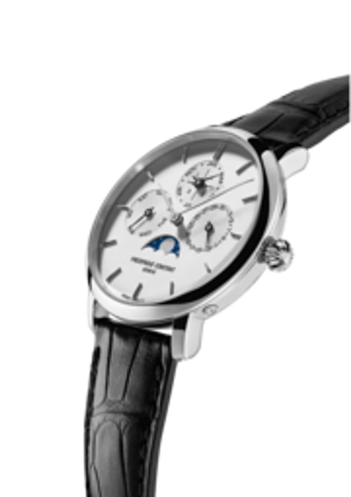 Slimline Perpetual Calendar Manufacture 42MM White Dial Automatic FC-775S4S6