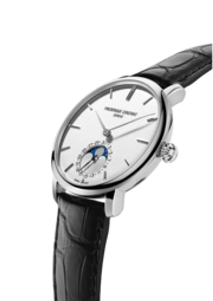 Slimline Moonphase Manufacture 42MM White Dial Automatic FC-705S4S6