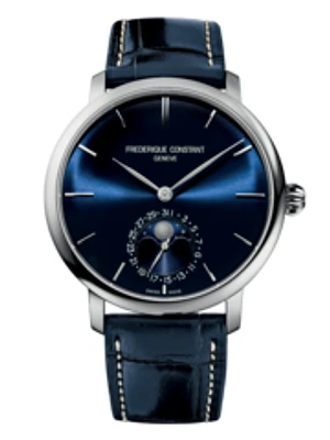 Slimline Moonphase Manufacture 42MM Blue Dial Automatic FC-705N4S6