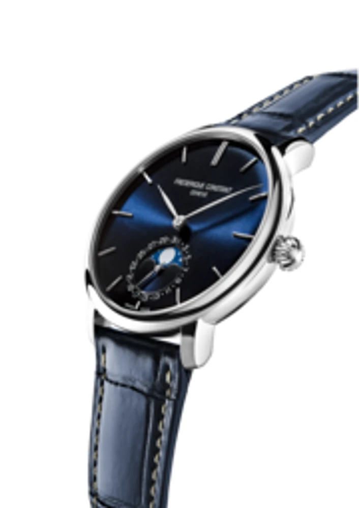 Slimline Moonphase Manufacture 42MM Blue Dial Automatic FC-705N4S6