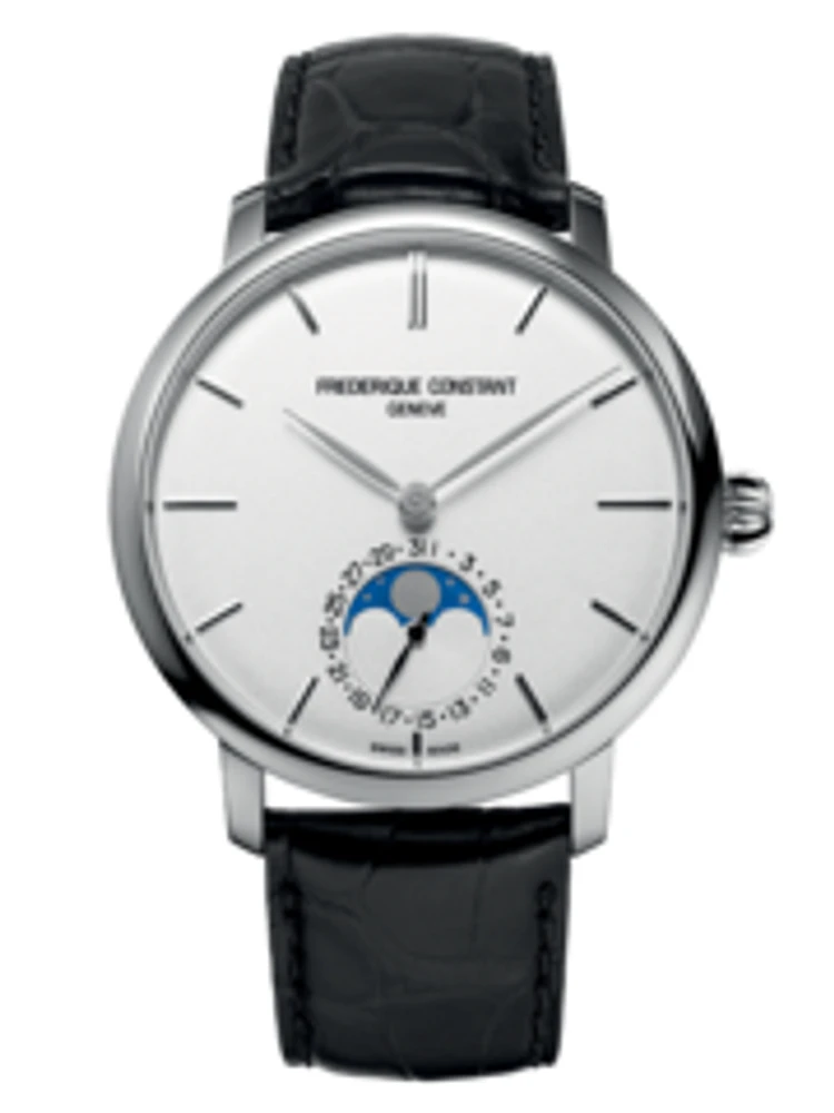 Slimline Moonphase Manufacture 42MM White Dial Automatic FC-705S4S6