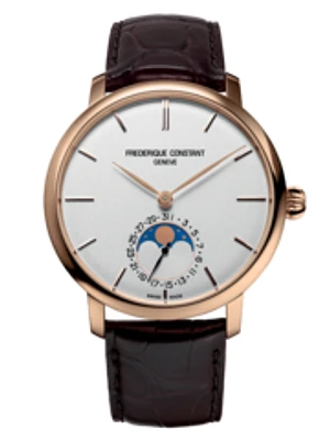 Slimline Moonphase Manufacture 42MM White Dial Automatic FC-705V4S4