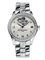 Ladies Automatic Double Heart 36MM White Dial Automatic FC-310WDHB3BD6B