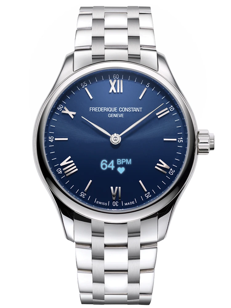 Gents Vitality Smartwatch 42MM Blue Dial Quartz FC-287N5B6B