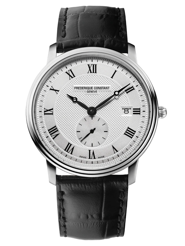 Slimline Gents Small Seconds 39MM Silver Dial Quartz FC-245M5S6