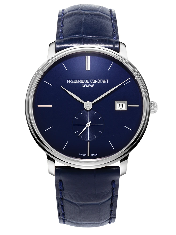 Slimline Gents Small Seconds 39MM Blue Dial Quartz FC-245N4S6