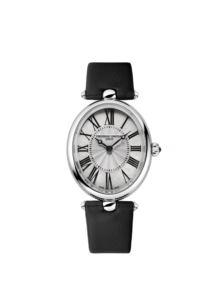 Classics Art Déco Oval 30MM Silver Dial Quartz FC-200MPW2V6