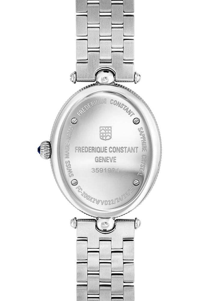 Classics Art Déco Oval 30MM Silver Dial Quartz FC-200MPW2V6B