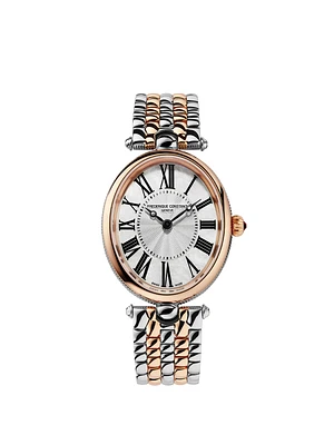 Classics Art Déco Oval 30MM Silver Dial Quartz FC-200MPW2V2B