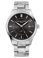 Classics Gents Quartz GMT 40MM Grey Dial Quartz FC-252DGS5B6B