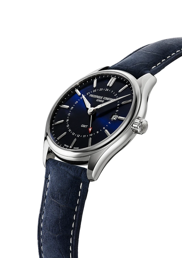 Classics Gents Quartz GMT 40MM Blue Dial Quartz FC-252NS5B6