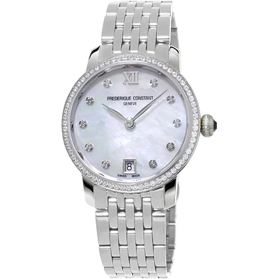 Slimline Ladies 30MM Mother of Pearl Dial Quartz FC-220MPWD1SD26B