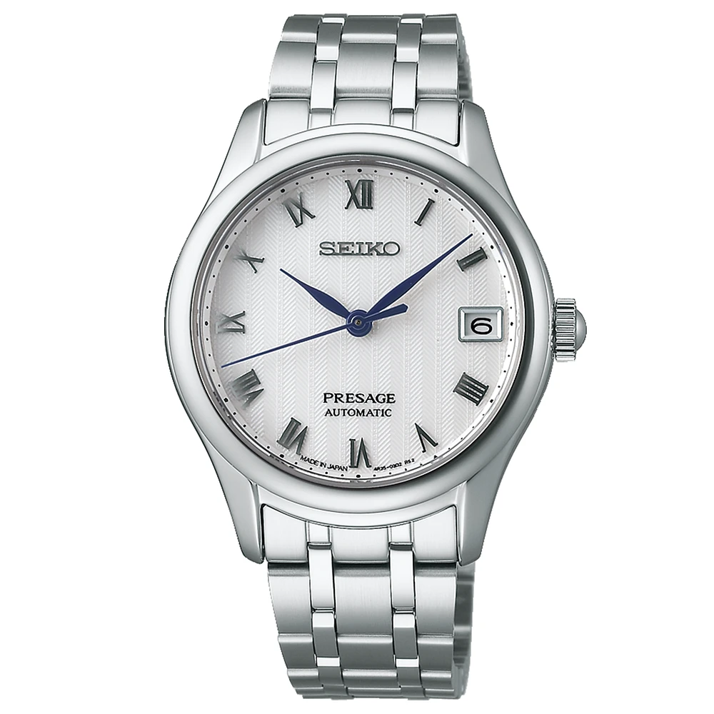 Seiko Presage Zen Garden Collection White Dial 34MM Automatic SRPF49