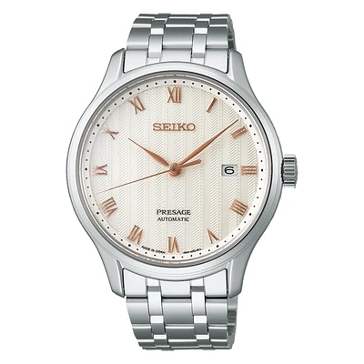 Seiko Presage Zen Garden Collection White Dial 42MM Automatic SRPF45