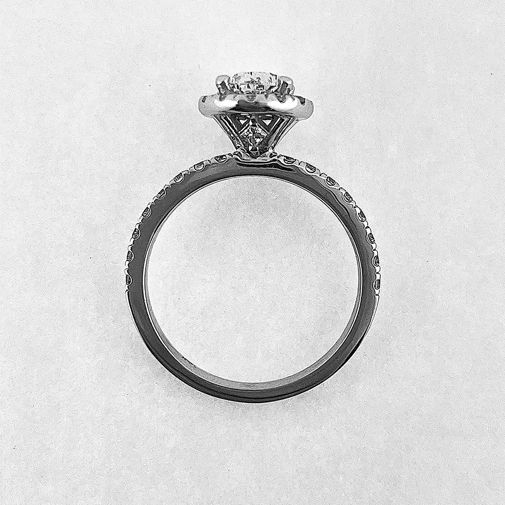 Oval Cut Engagement Ring Halo