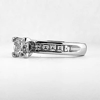 Square Brilliant Cut Engagement Ring