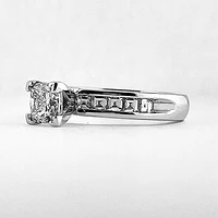 Square Brilliant Cut Engagement Ring