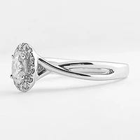 Oval Cut Engagement Ring Halo