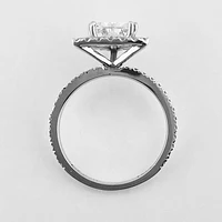 Trillion Cut Engagement Ring Halo