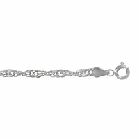 Sterling Silver, 2.9mm Singapore Chain