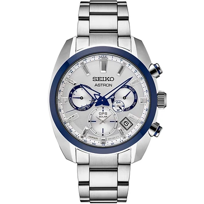 Astron GPS White Dial Dual-Time 43 MM Solar SSH093